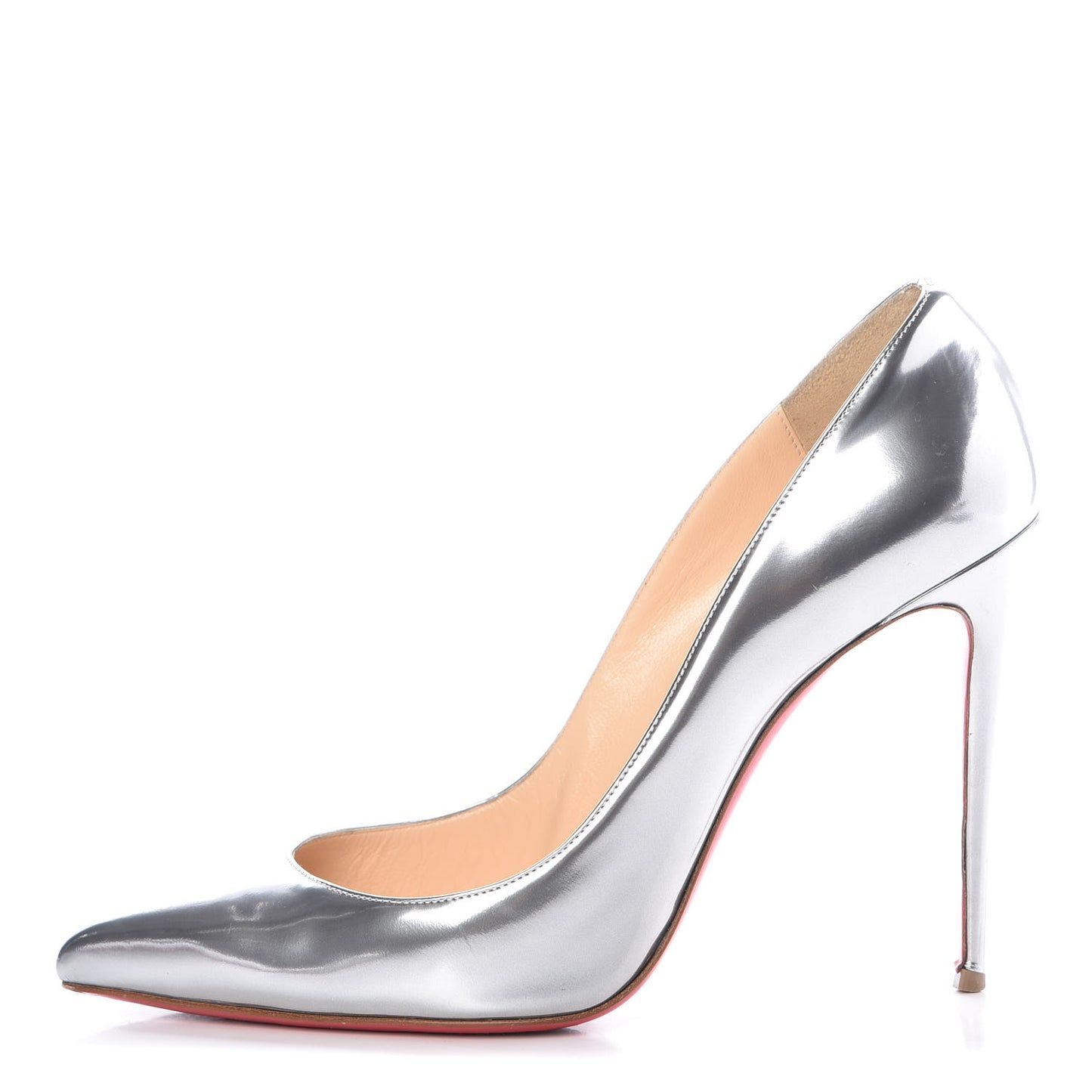 Metallic Calfskin So Kate 120 Pumps 42 Silver