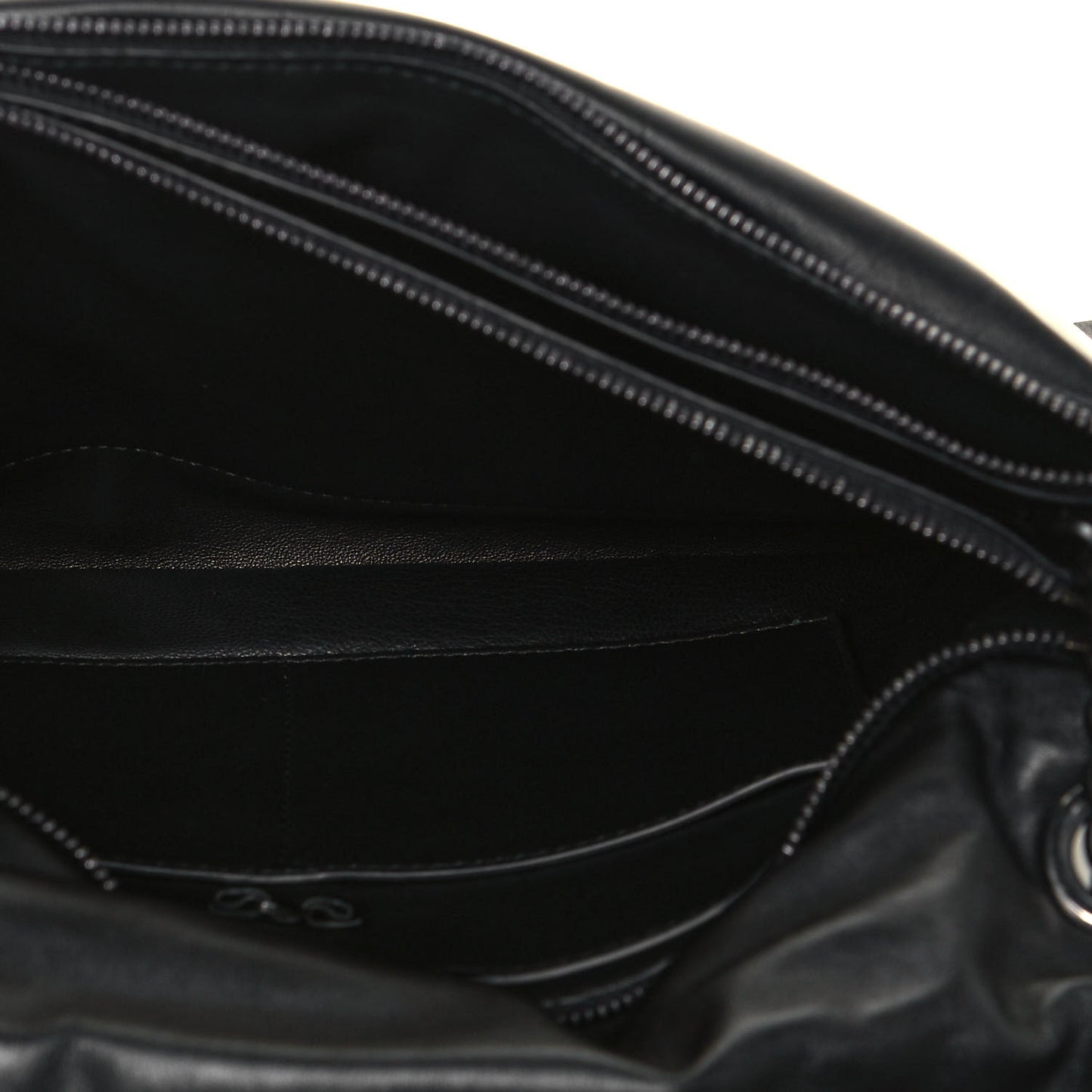 Calfskin Medium Viva Bow Shoulder Bag Black