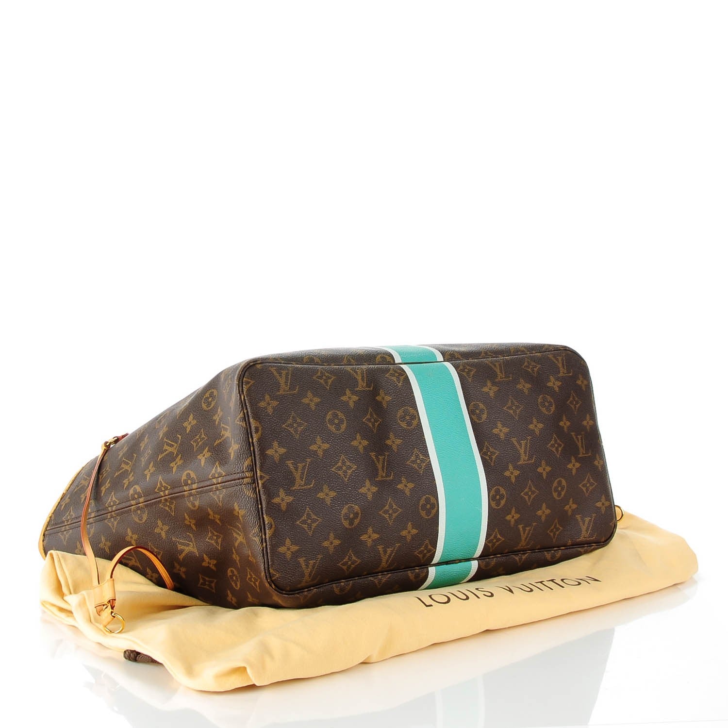 Louis Vuitton Monogram My LV Heritage Neverfull GM Turquoise White 4 of 7