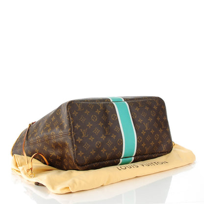 Louis Vuitton Monogram My LV Heritage Neverfull GM Turquoise White 4 of 7