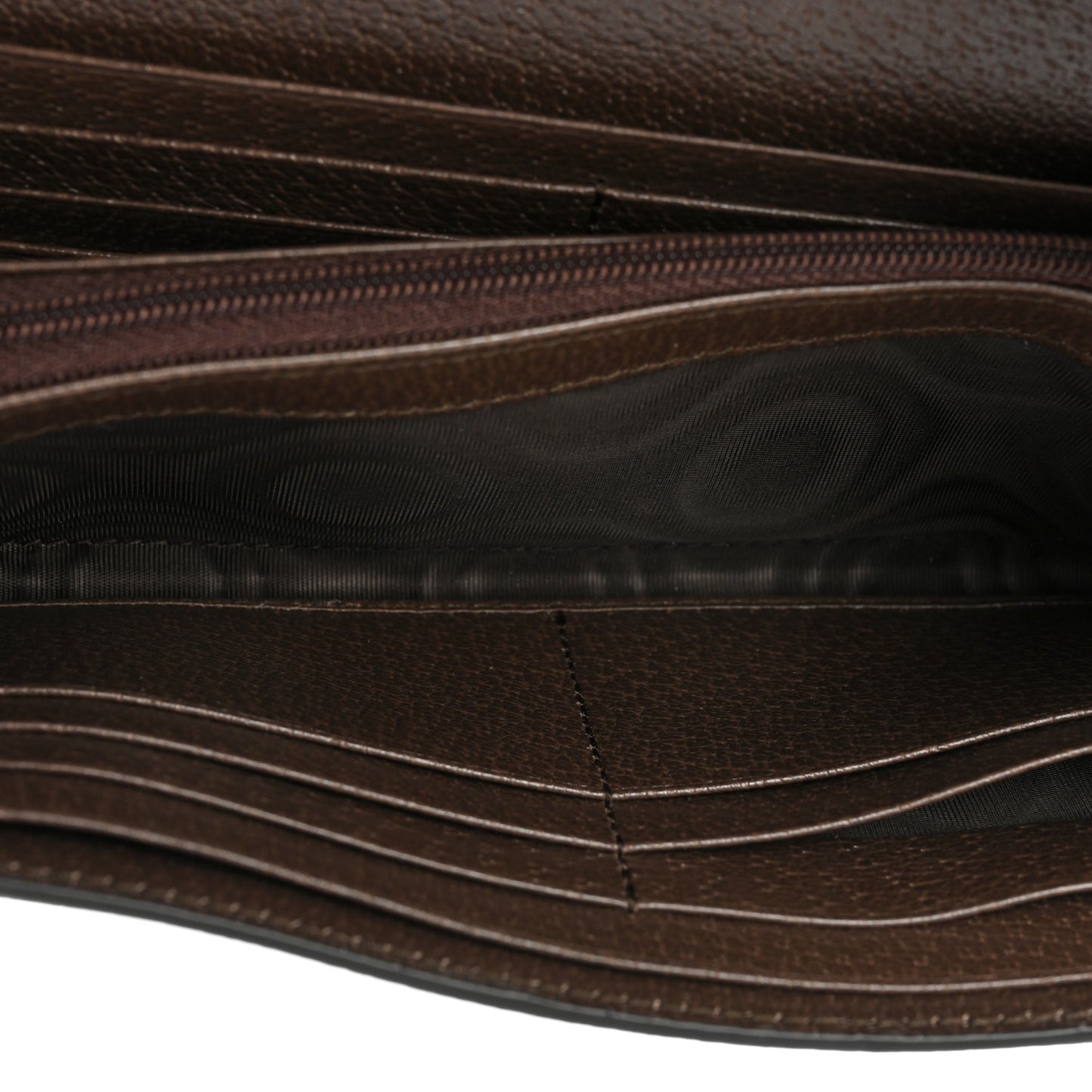 GG Supreme Monogram Web Ophidia Continental Wallet Brown