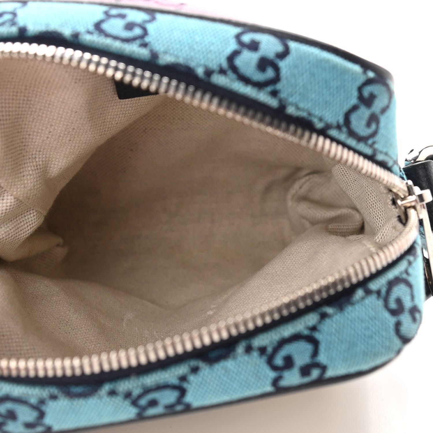 Gucci Monogram Multicolor Mini Retro Interlocking G Messenger Blue Rainbow Light Blue 5 of 10