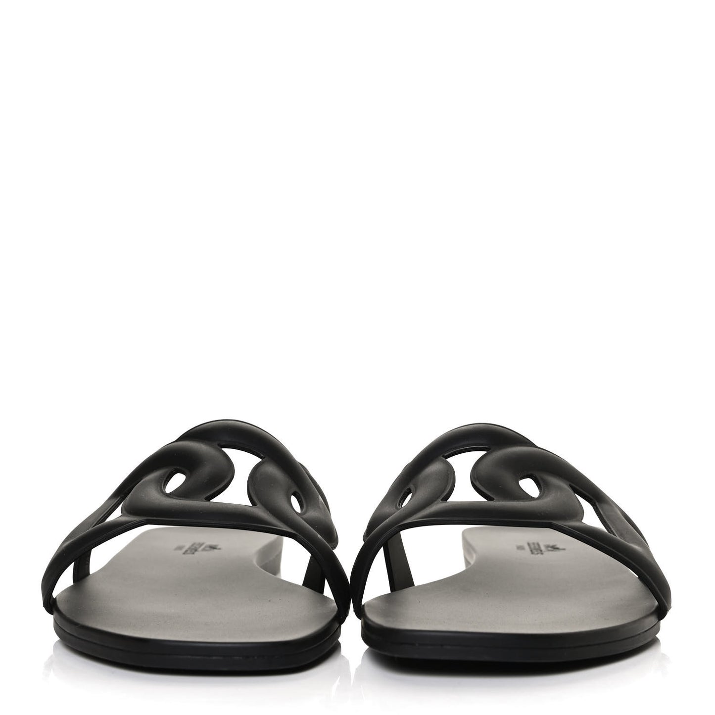 Rubber Aloha Sandals 37 Black