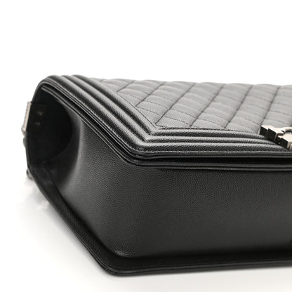 Chanel Caviar Quilted New Medium Boy Flap Black 10 of 11