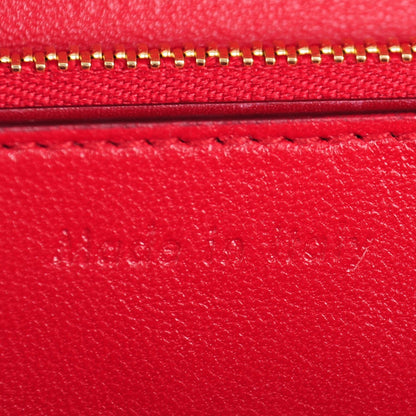 Celine Box Calfskin Medium Classic Box Flap Bag Red 7 of 9