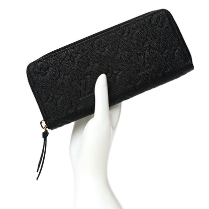Louis Vuitton Empreinte Clemence Wallet Black 2 of 11
