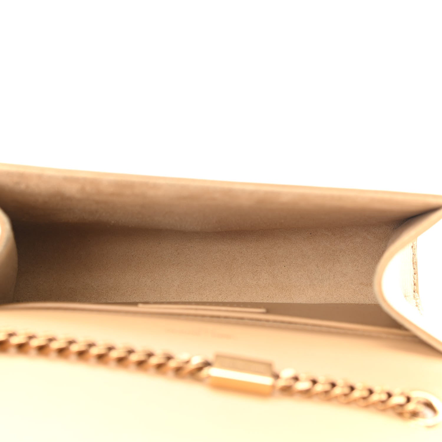 Saint Laurent Metallic Calfskin Small Classic Monogram Kate Tassel Satchel Gold 5 of 9