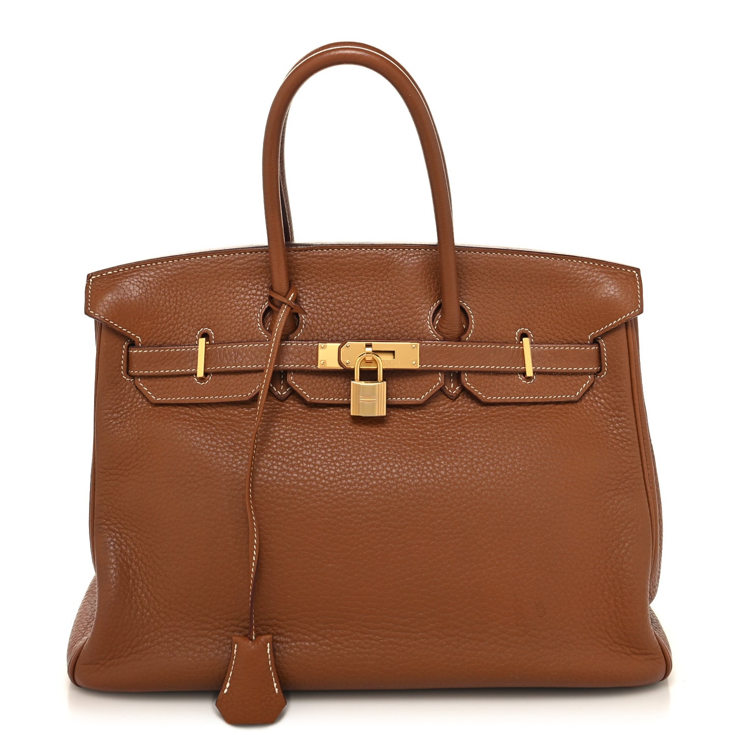 Taurillon Clemence Birkin 35 Gold