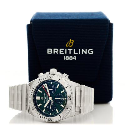 Breitling Stainless Steel 42mm Bentley Edition Chronomat Automatic Watch Green AB0134 5 of 5