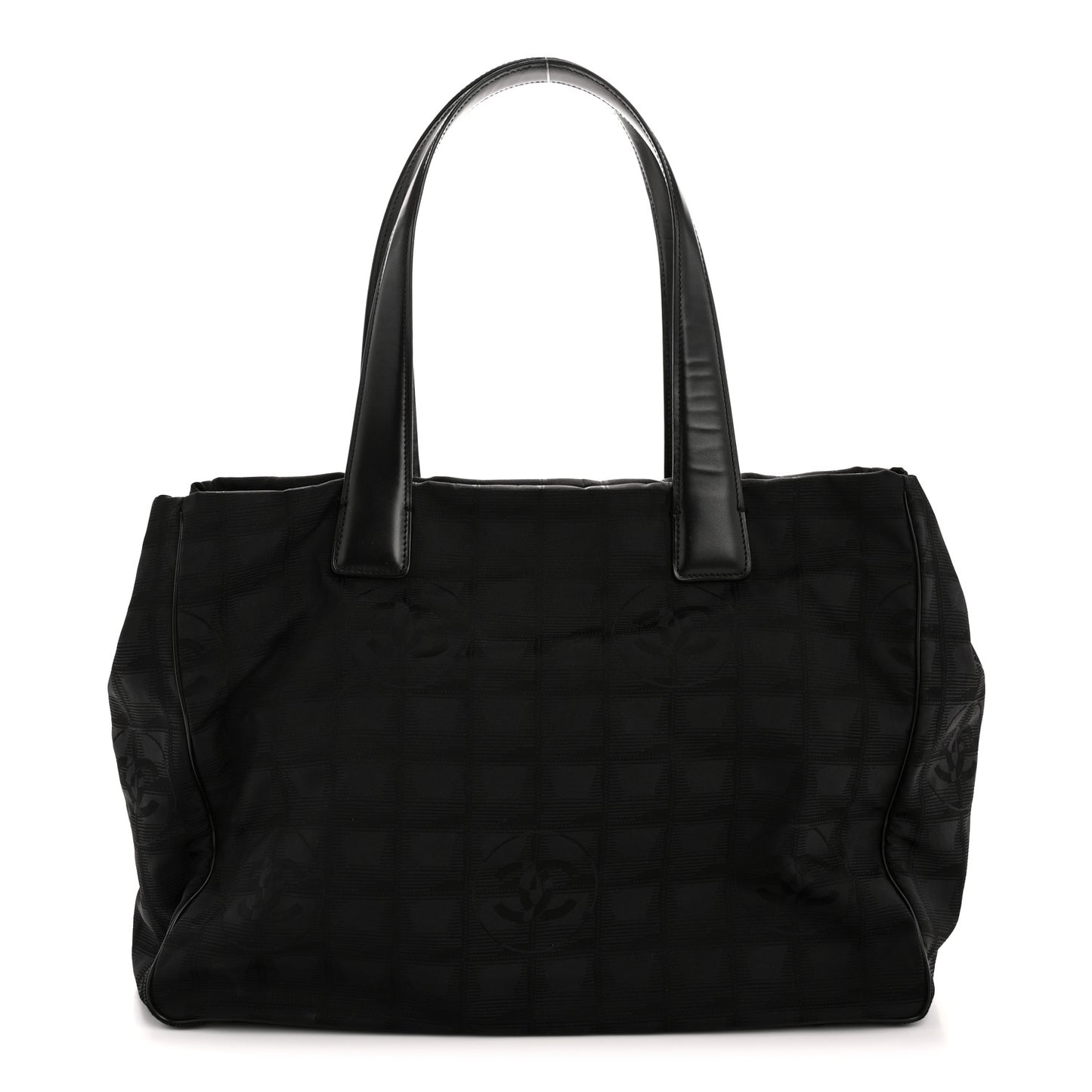 Nylon Large Travel Tote Black