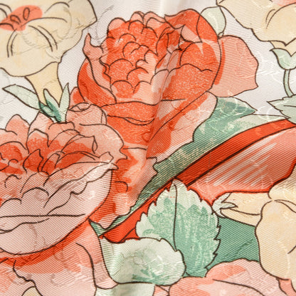 Hermes Jacquard Silk Romantique Scarf 90 9 of 12
