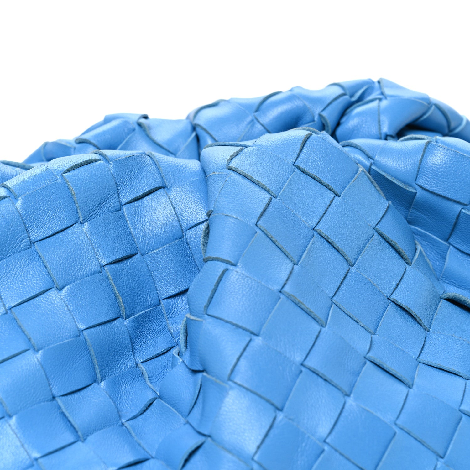 Bottega Veneta Nappa Maxi Intrecciato The Pouch Oversized Clutch Swimming Pool 9 of 11
