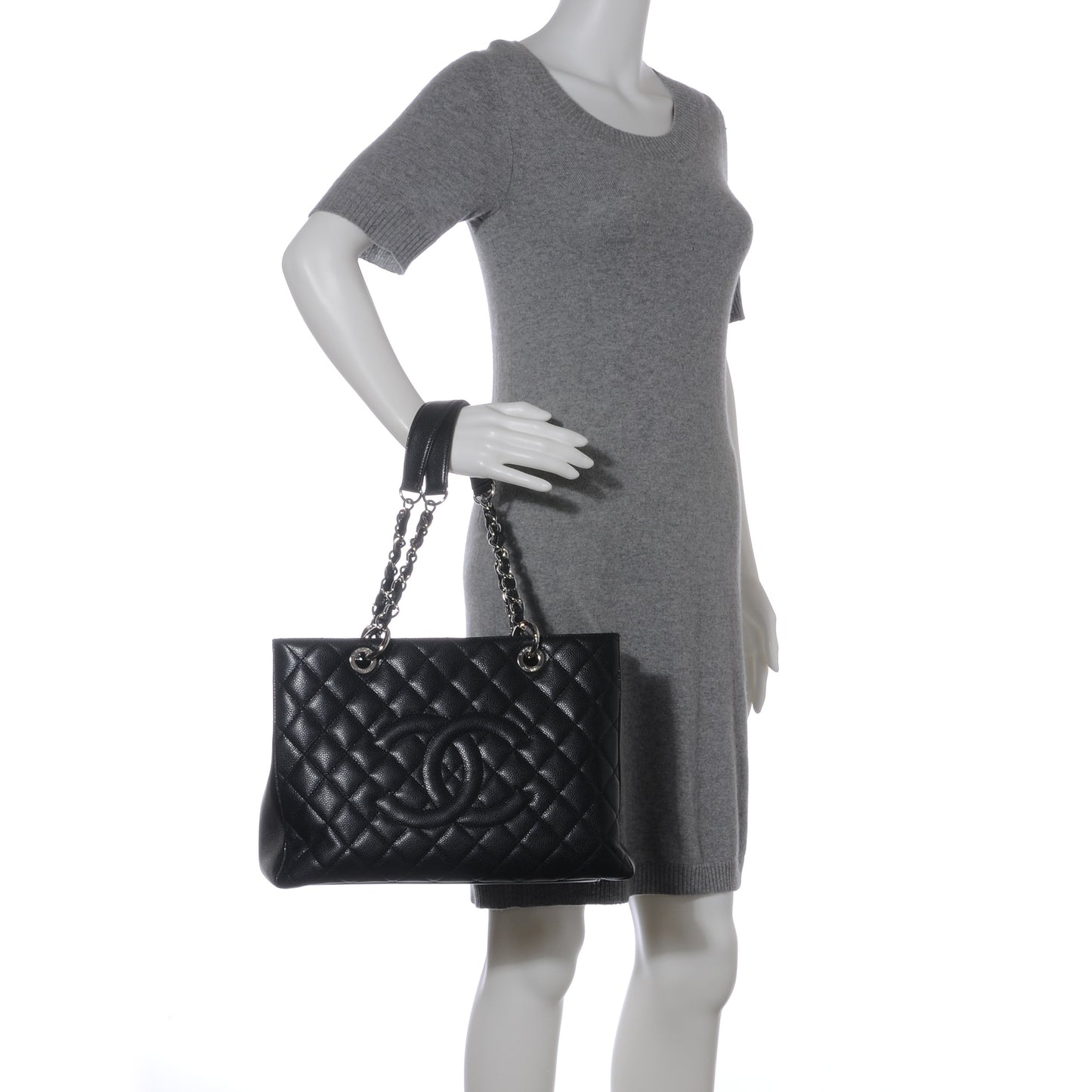 Caviar Grand Shopping Tote GST Black