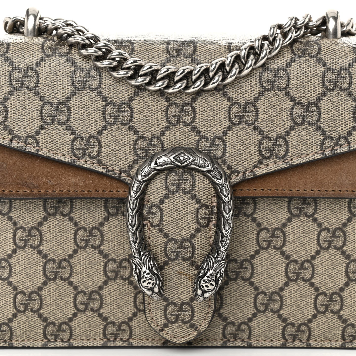 GG Supreme Monogram Mini Dionysus Shoulder Bag Taupe