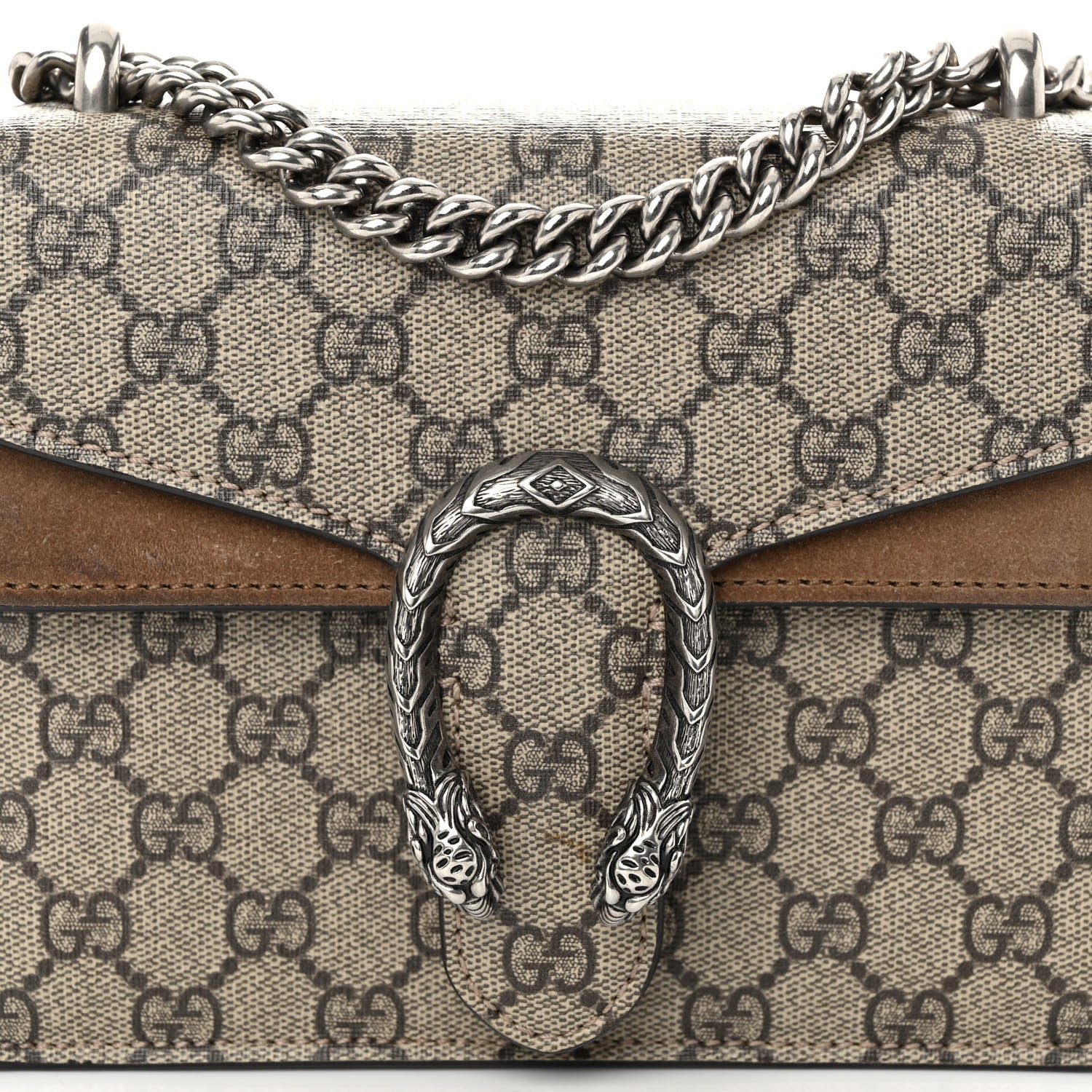 Gucci GG Supreme Monogram Mini Dionysus Shoulder Bag Taupe 8 of 12