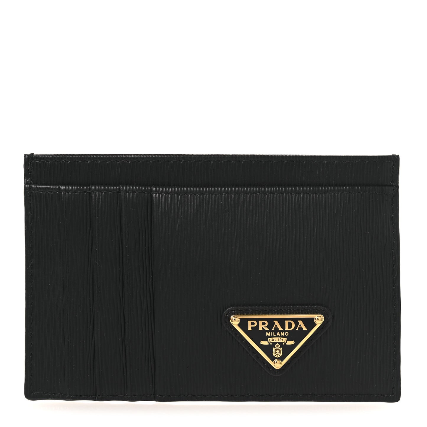Vitello Move Triangle Logo Card Case Black