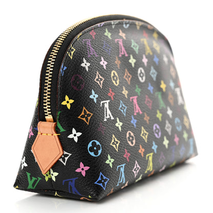Louis Vuitton Monogram Multicolor Cosmetic Pouch Black Grenade 3 of 7
