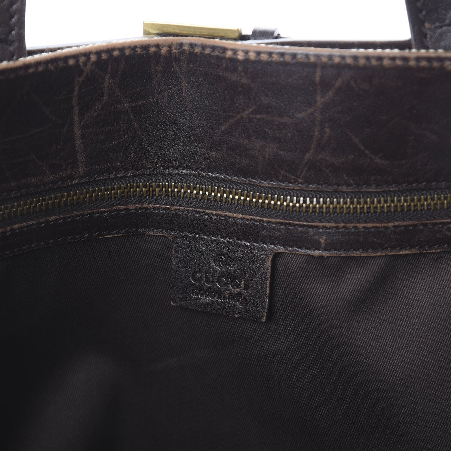 Gucci Monogram Tote Brown 7 of 8