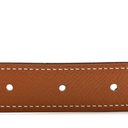 Hermes Epsom Swift 24mm Mors H Belt 100 Black Gold 4 of 6