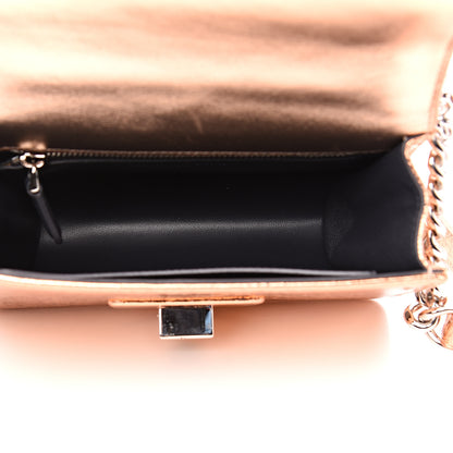 Christian Dior Ceramic Effect Deerskin Diorama Club Bag Gold 4 of 11