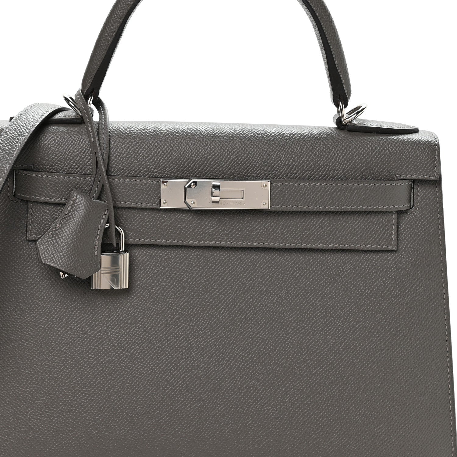 Hermes Epsom Kelly Sellier 28 Gris Misty 8 of 11