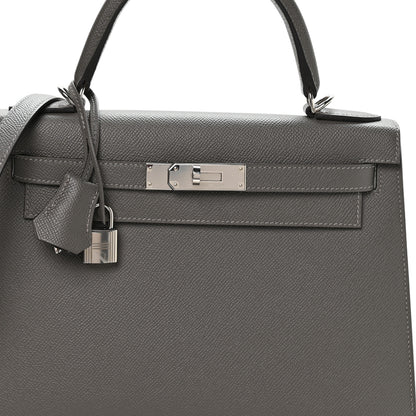Hermes Epsom Kelly Sellier 28 Gris Misty 8 of 11