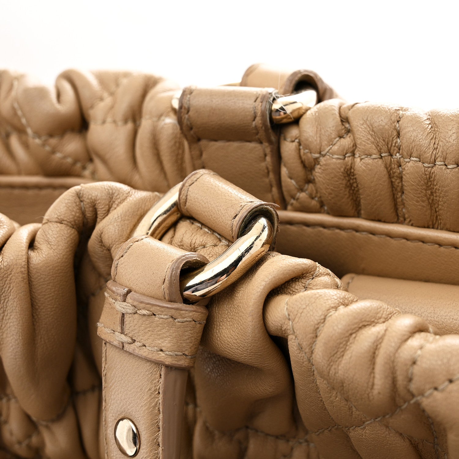 Christian Dior Gaufre Lambskin Cannage Delices Tote Beige 11 of 14