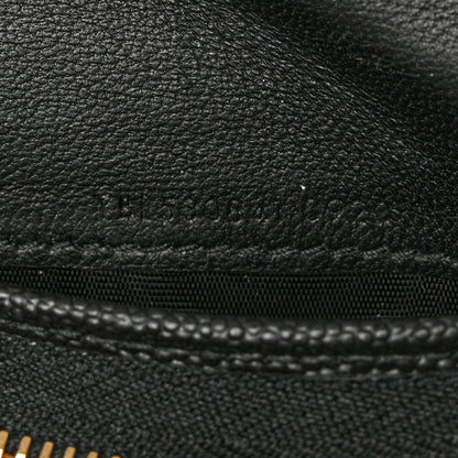 Saint Laurent Grain De Poudre Matelasse Chevron Monogram Card Case Black 7 of 7