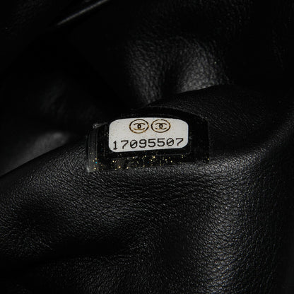 Chanel Metallic Python Midnight Stones Clutch Silver 8 of 9