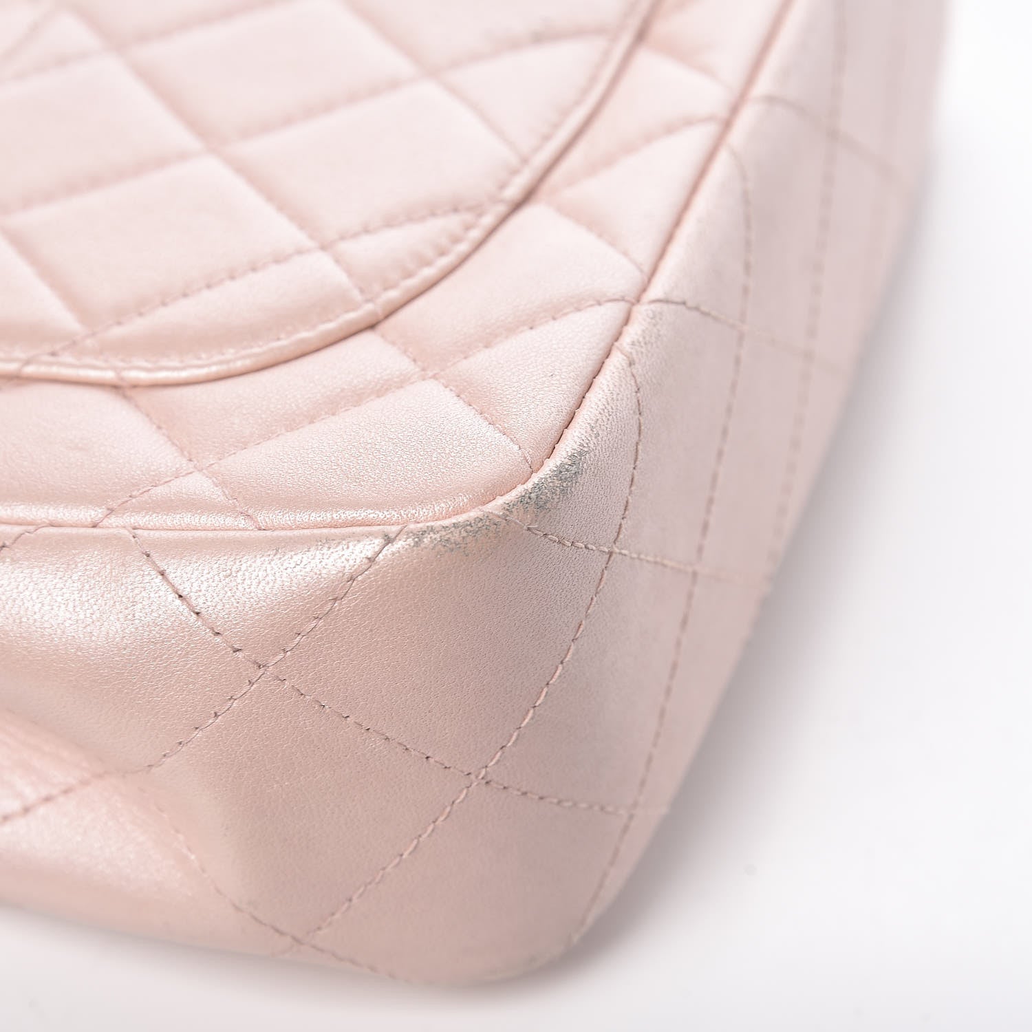 Chanel Metallic Lambskin Quilted Extra Mini Flap Light Pink 11 of 14
