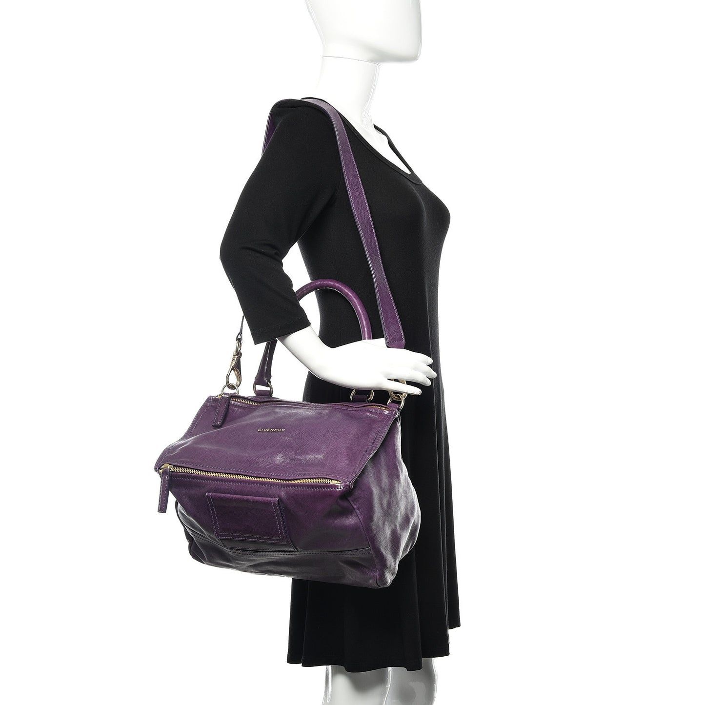 Calfskin Medium Pandora Dark Violet