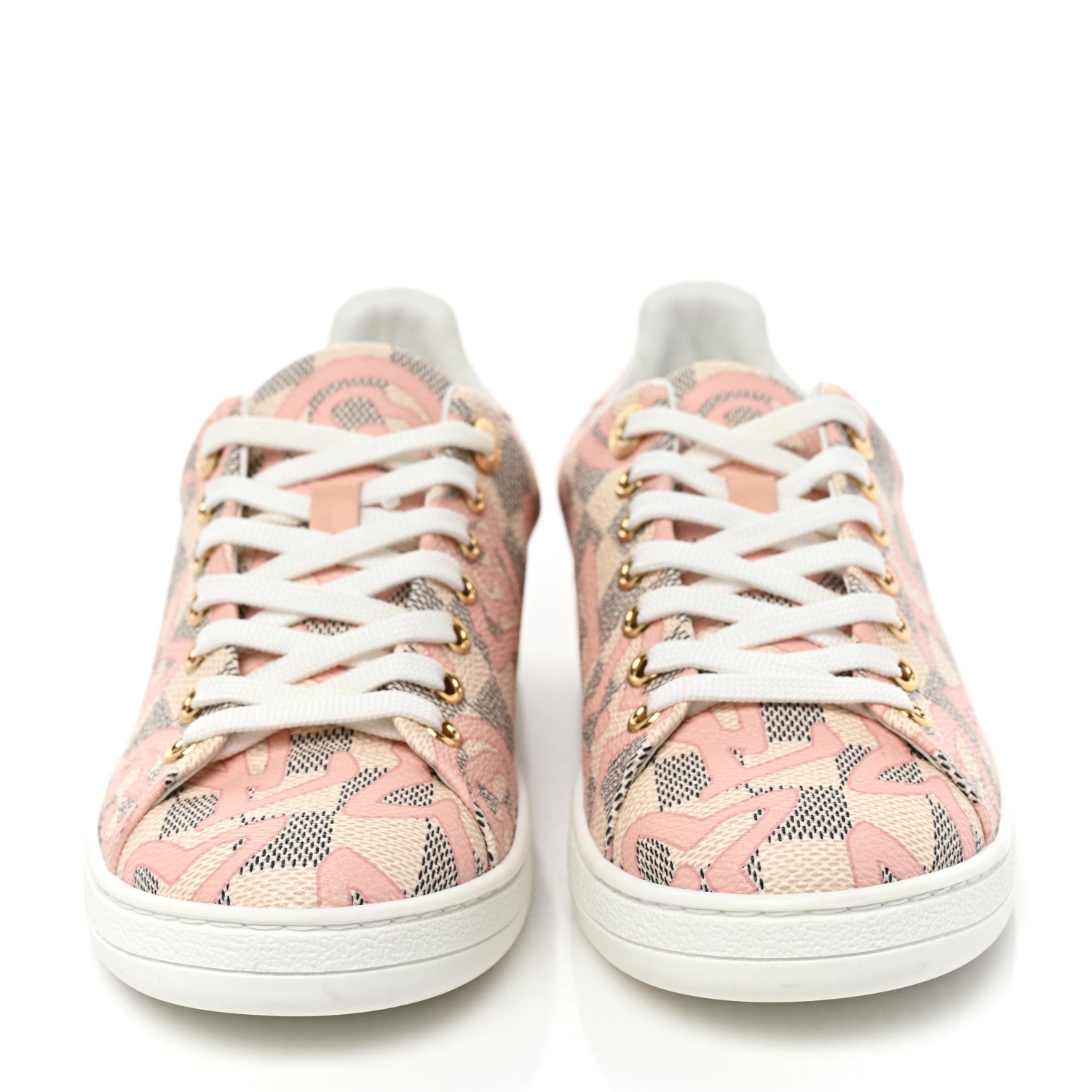 Louis Vuitton Damier Azur Tahitienne Bora Bora Sneakers 36 Rose Ballerine 2 of 10
