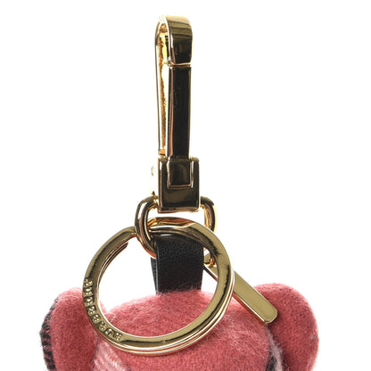 Burberry Cashmere Check Thomas Bear Charm Blush Pink 3 of 6