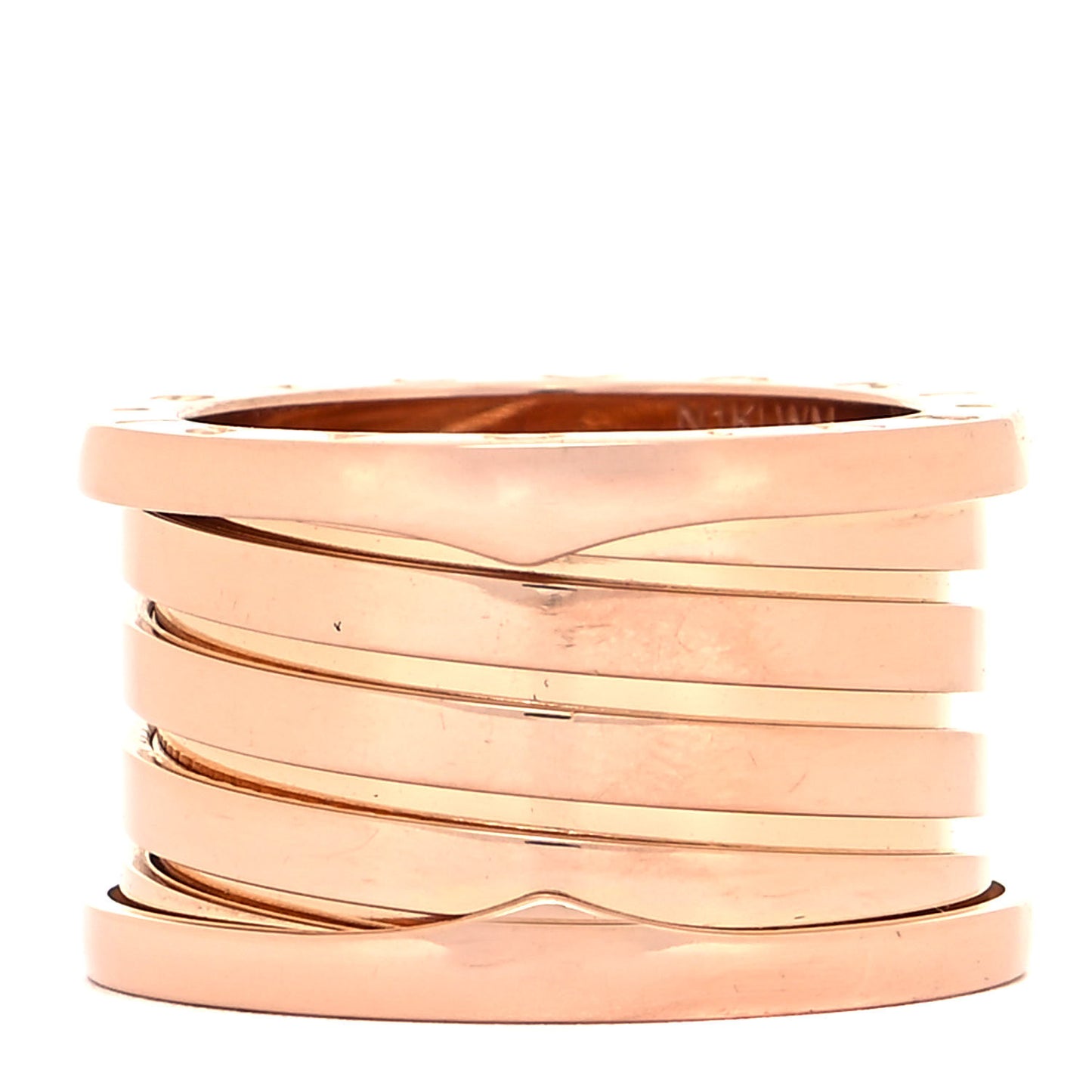 18K Rose Gold B.Zero1 Five-Band Anniversary Ring 54 6.75