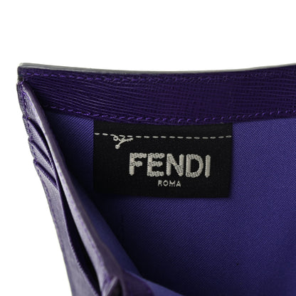 Fendi Vitello Elite Studded Hypnoteyes French Wallet Polvere Multicolor 6 of 9