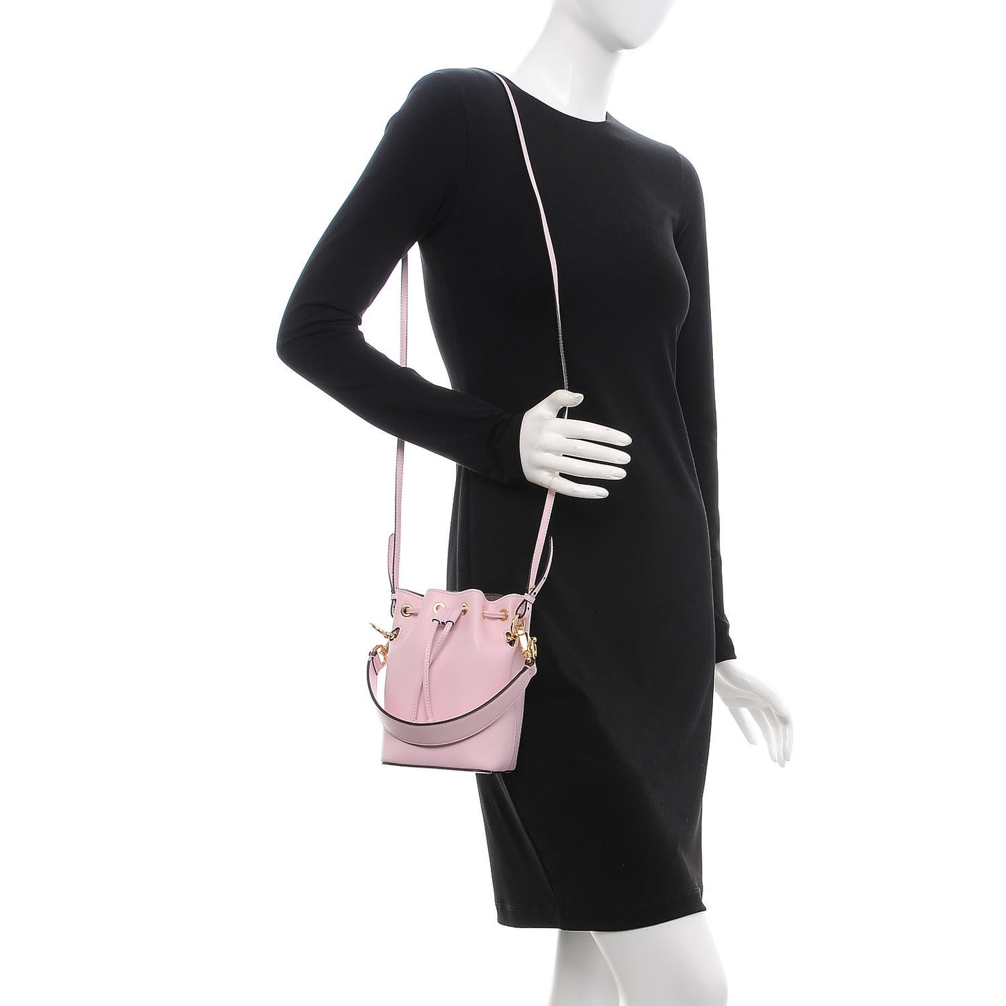 Vitello Cruise F is Fendi Mini Mon Tresor Bucket Bag Peonia