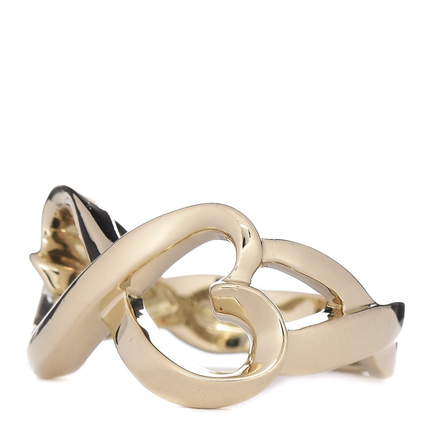 Tiffany 18K Yellow Gold Paloma Picasso Double Loving Heart Ring 52 6 3 of 6