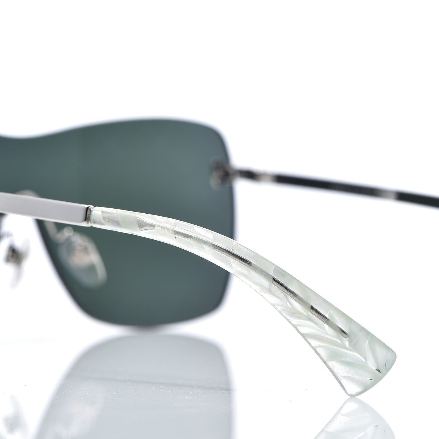 Chanel Shield Runway Sunglasses 4215 Silver Purple 7 of 9