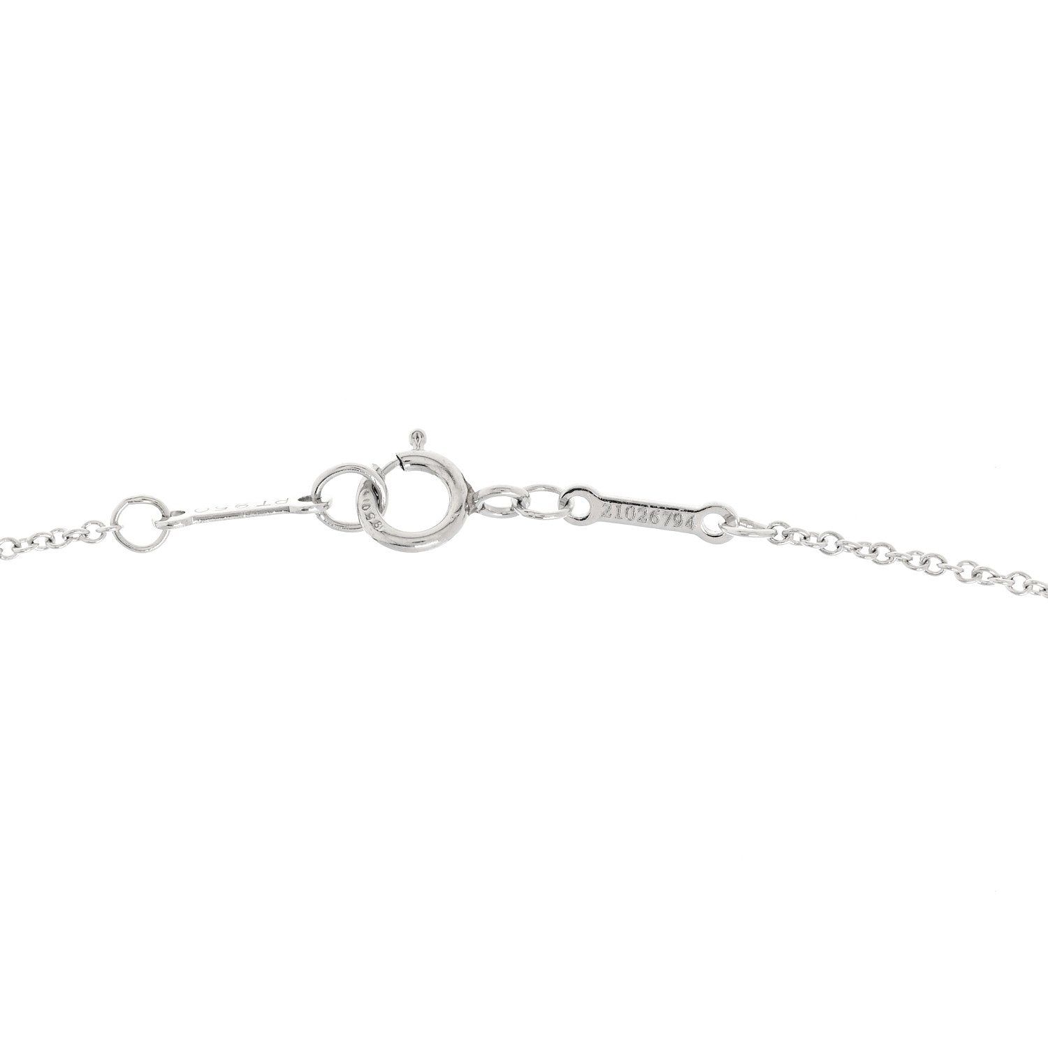 Tiffany Platinum Diamond .24ct Elsa Peretti Diamonds by the Yard Pendant Necklace 4 of 5