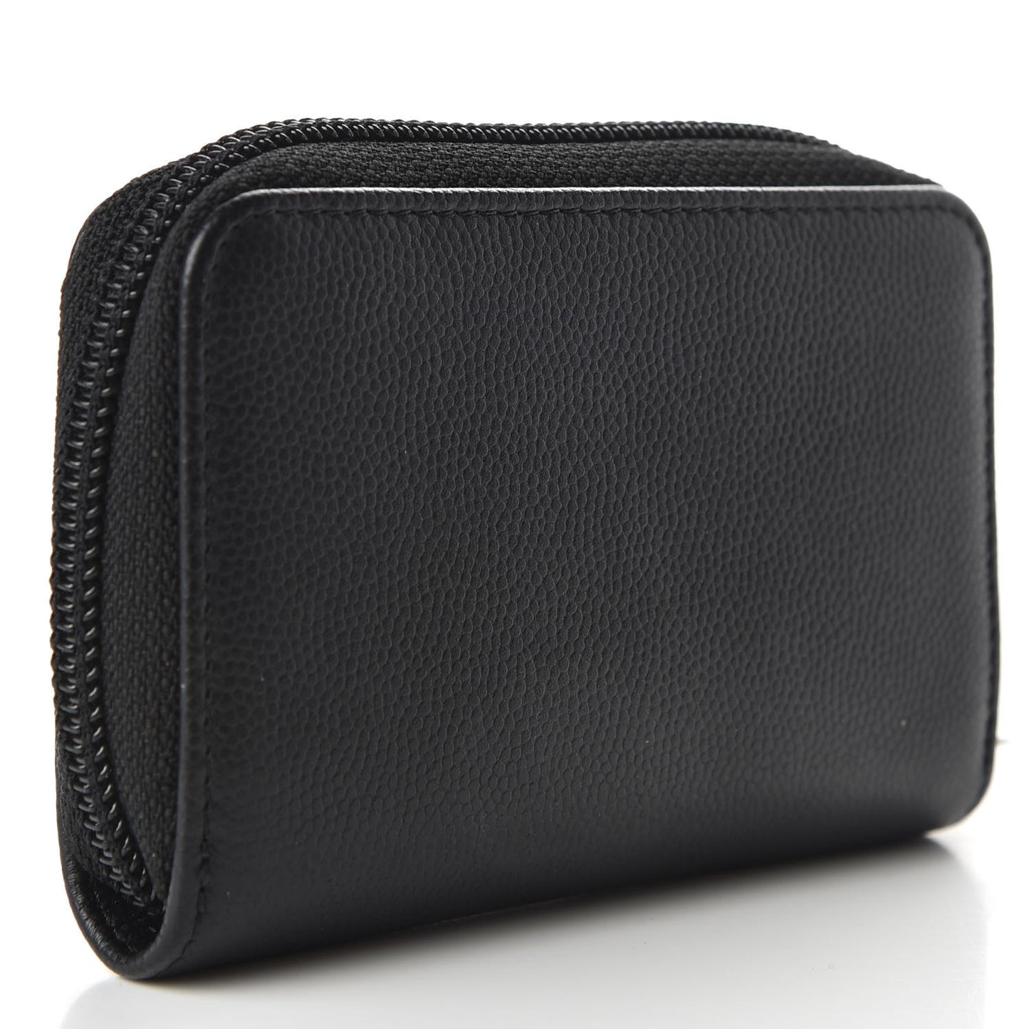 Caviar Timeless CC Zip Around Coin Purse Black