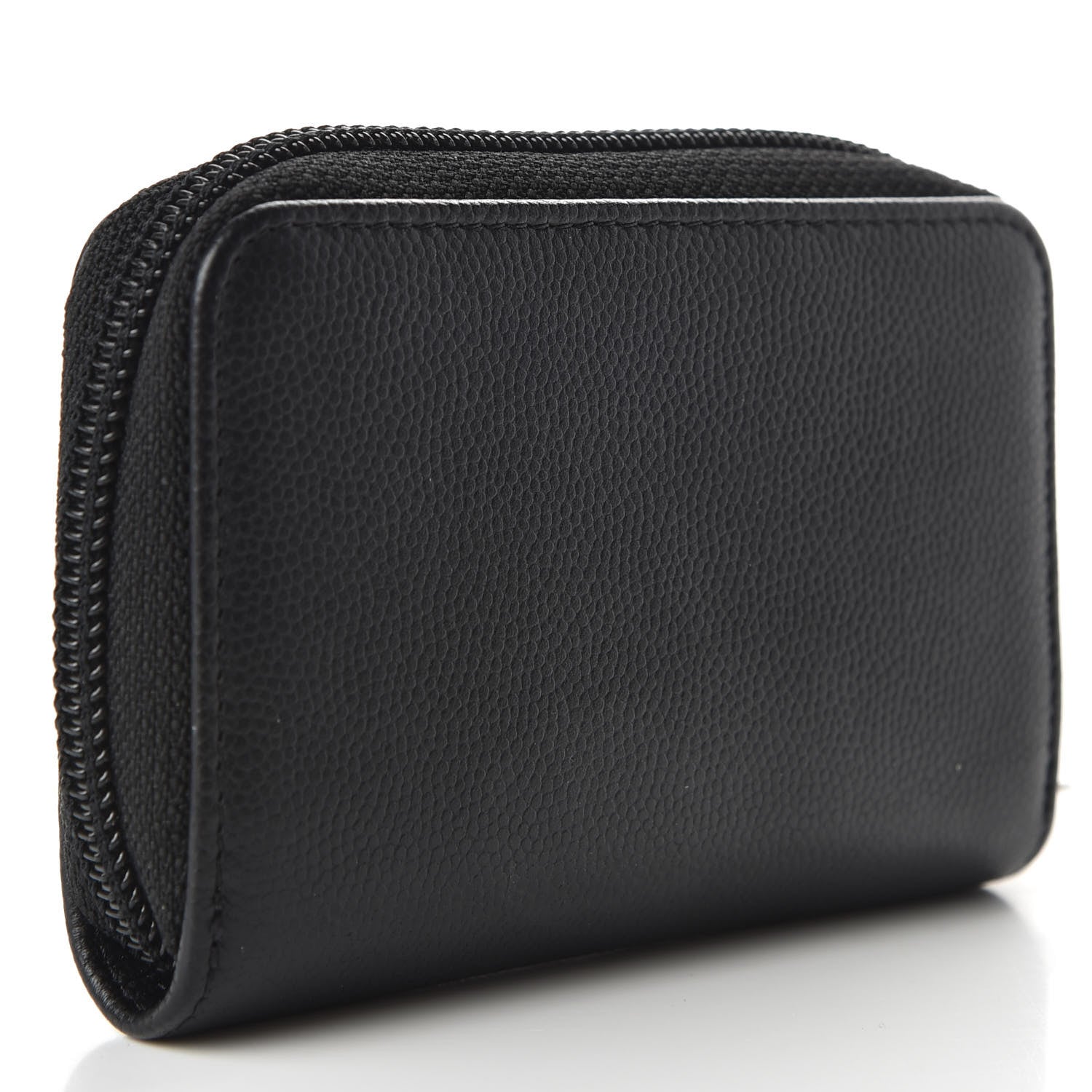 Chanel Caviar Timeless CC Zip Around Coin Purse Black 3 of 7