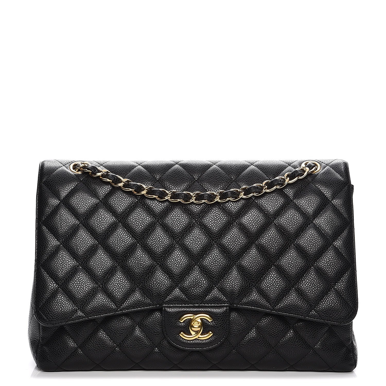 Chanel Caviar Quilted Maxi Single Flap Black 1 of 13
