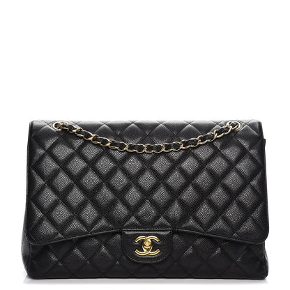 Chanel Caviar Quilted Maxi Single Flap Black 1 of 13