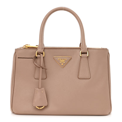 Prada Saffiano Mini Galleria Double Zip Tote Cammeo 1 of 16