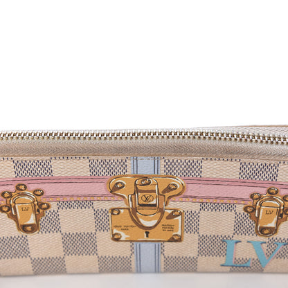 Louis Vuitton Damier Azur Summer Trunks Clemence Wallet 7 of 7
