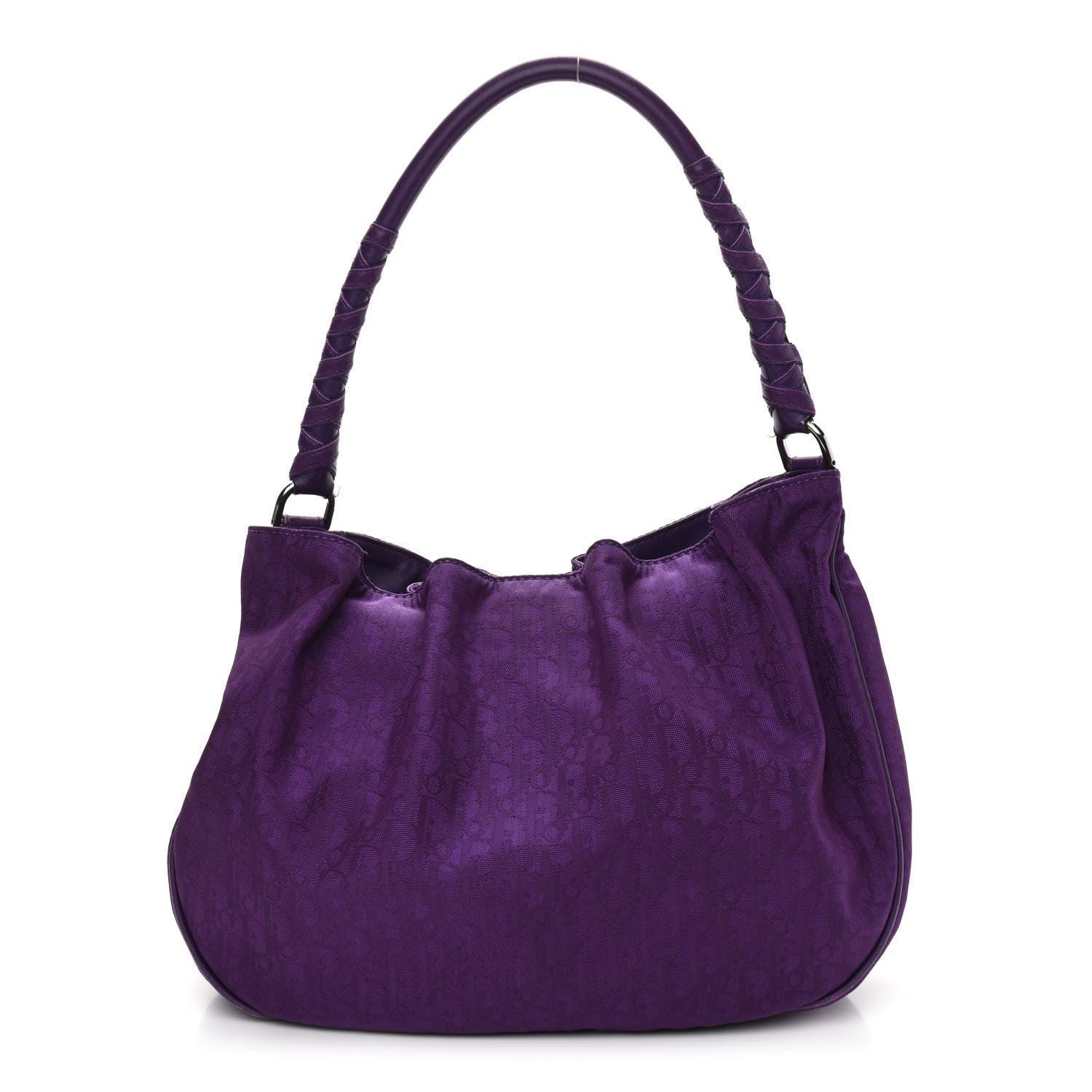 Christian Dior Nylon Monogram Lovely Hobo Purple 1 of 10