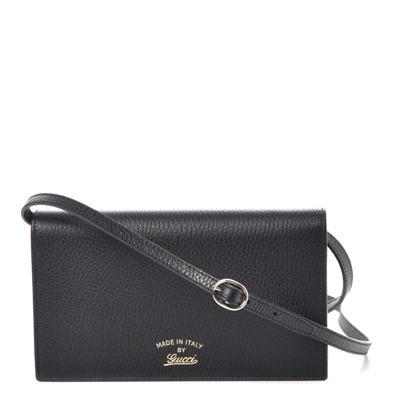 Gucci Dollar Calfskin Mini Swing Wallet Bag Black 1 of 8