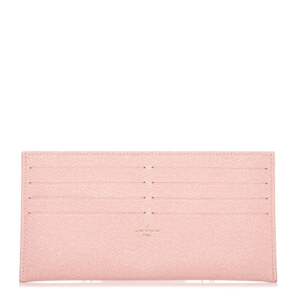 Louis Vuitton Calfskin Felicie Card Holder Insert Rose Ballerine 1 of 6
