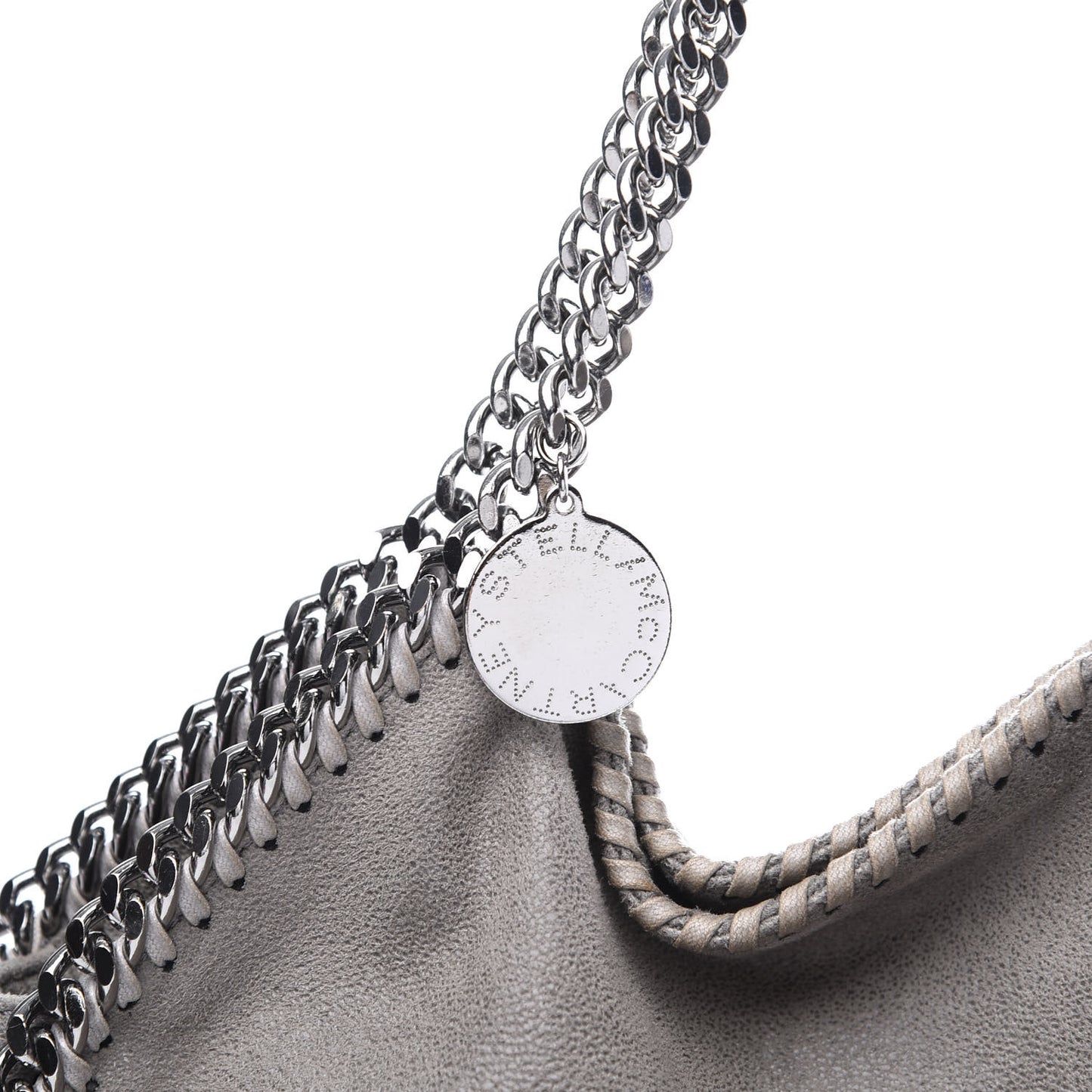 Shaggy Deer Small Falabella Tote Light Grey