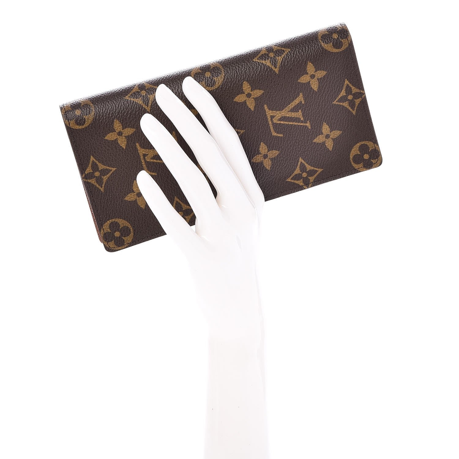 Louis Vuitton Monogram Porte Valeurs Checkbook Wallet 2 of 7